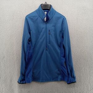Lululemon Shirt Mens Small Blue 1/2 Zip Stretch Pullover Fall Running Athleisure